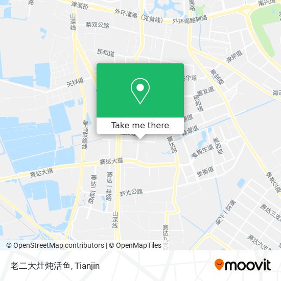 老二大灶炖活鱼 map