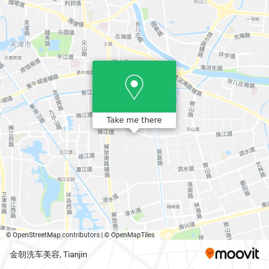 金朝洗车美容 map