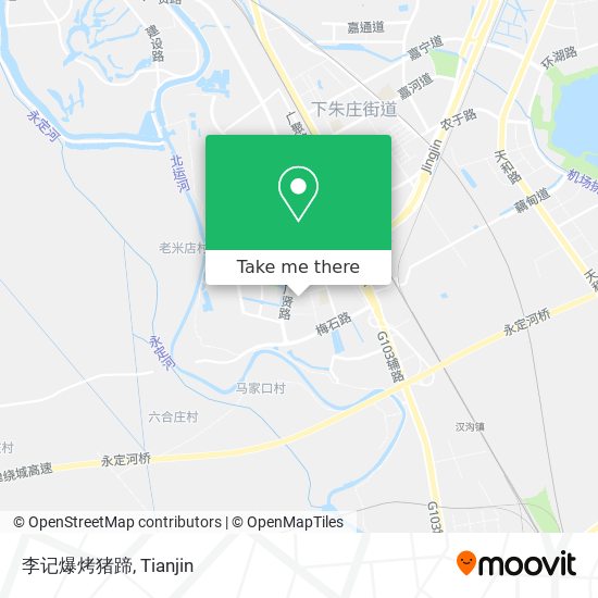 李记爆烤猪蹄 map