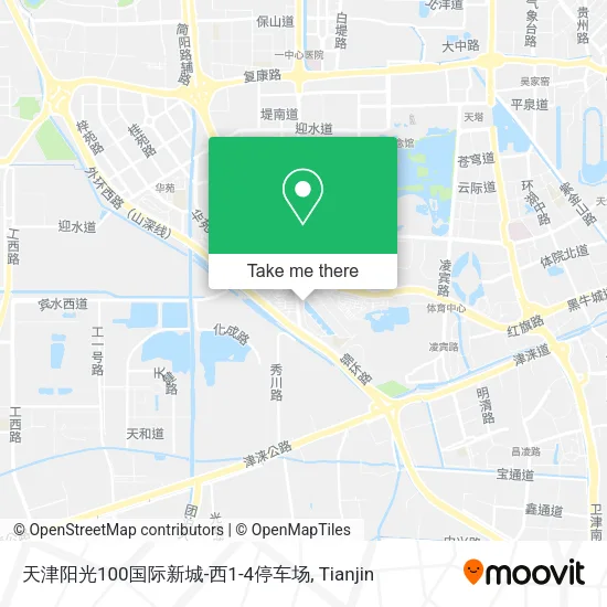 天津阳光100国际新城-西1-4停车场 map