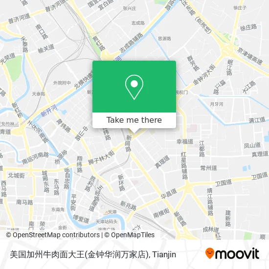 美国加州牛肉面大王(金钟华润万家店) map
