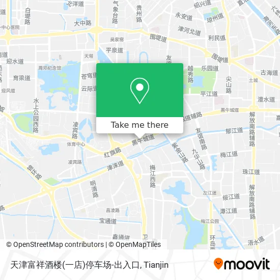 天津富祥酒楼(一店)停车场-出入口 map