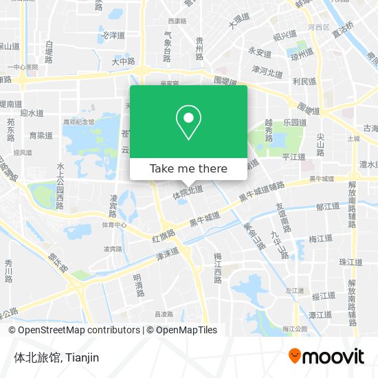 体北旅馆 map