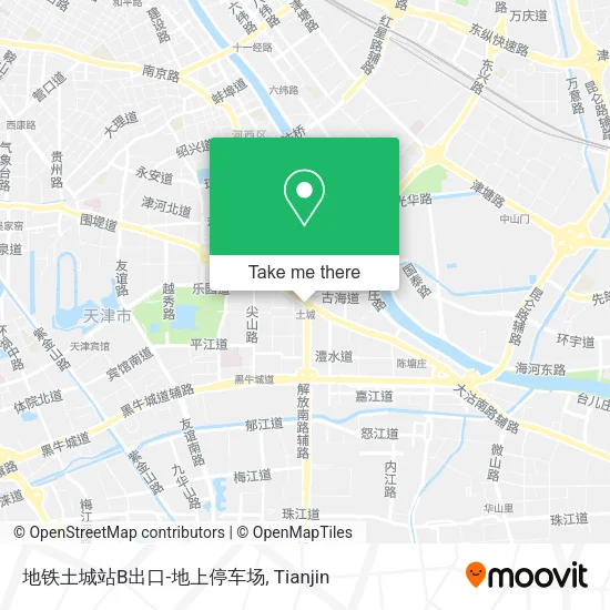 地铁土城站B出口-地上停车场 map