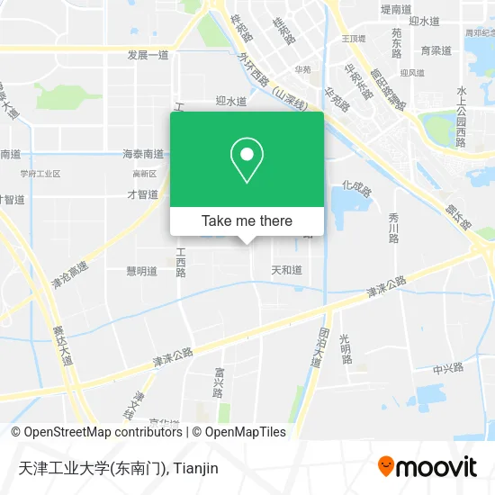 天津工业大学(东南门) map
