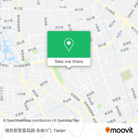 领世郡普霖花园-东南1门 map