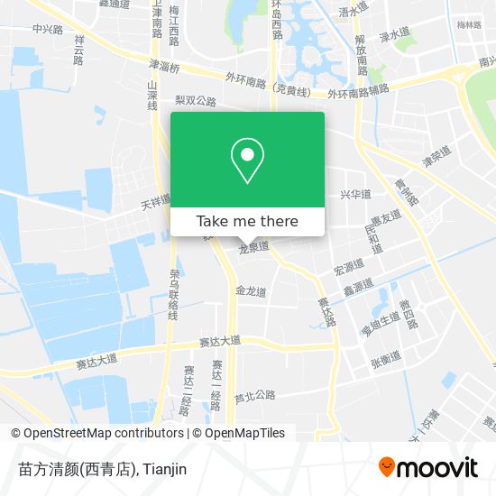 苗方清颜(西青店) map