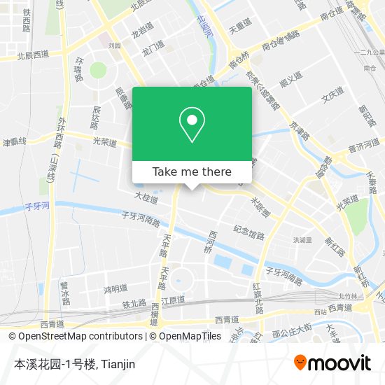 本溪花园-1号楼 map