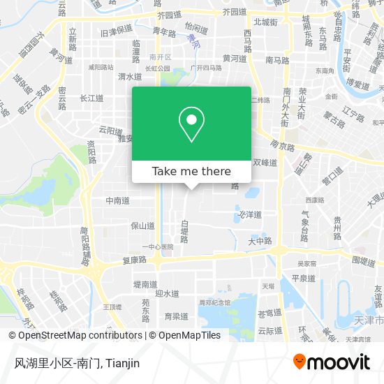 风湖里小区-南门 map