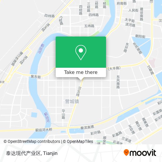 泰达现代产业区 map