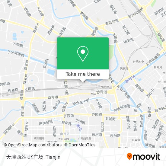 天津西站-北广场 map