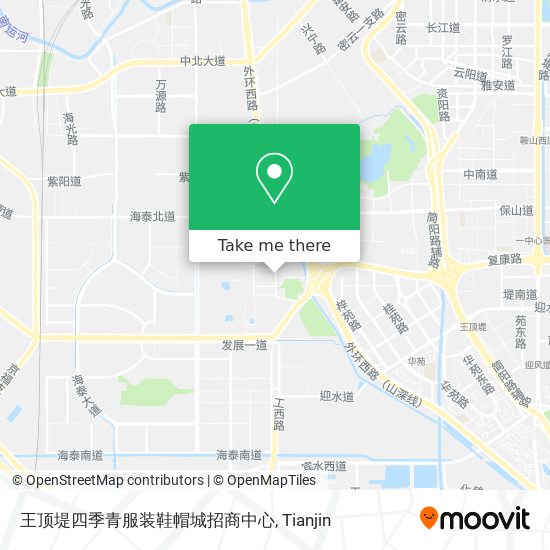 王顶堤四季青服装鞋帽城招商中心 map