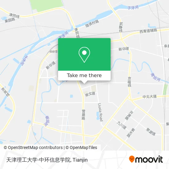 天津理工大学-中环信息学院 map