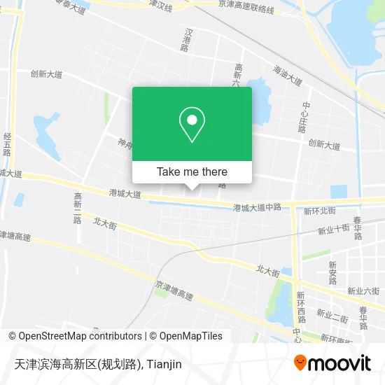 天津滨海高新区(规划路) map