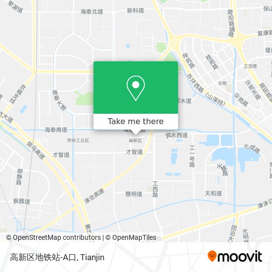 高新区地铁站-A口 map