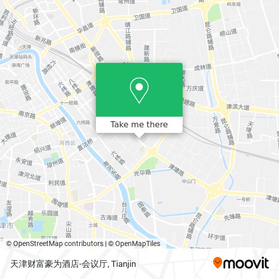 天津财富豪为酒店-会议厅 map