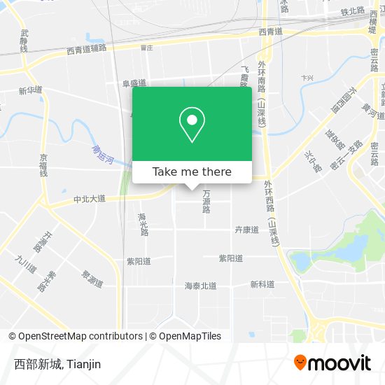 西部新城 map