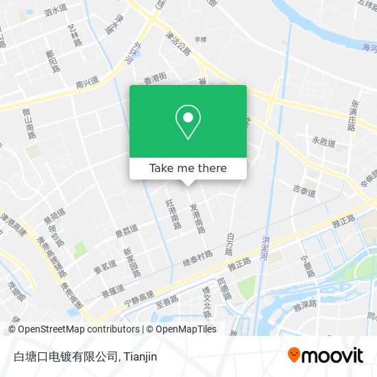 白塘口电镀有限公司 map