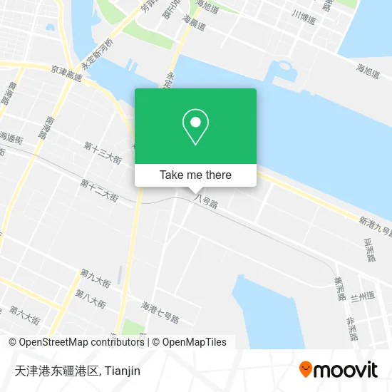 天津港东疆港区 map
