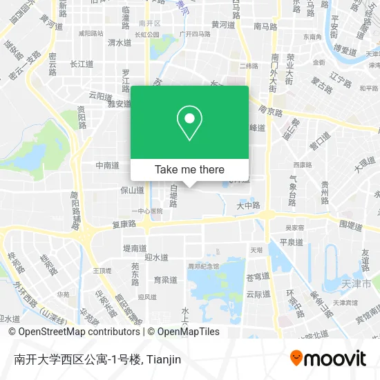 南开大学西区公寓-1号楼 map