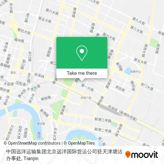 中国远洋运输集团北京远洋国际货运公司驻天津塘沽办事处 map
