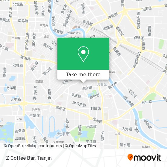 Z Coffee Bar map
