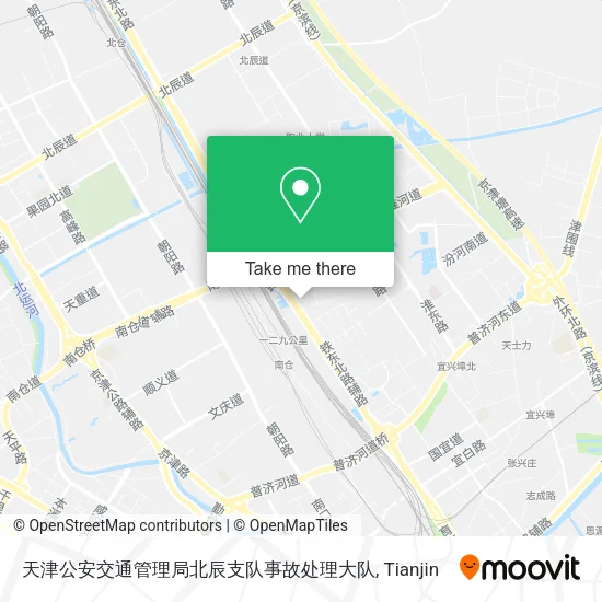 天津公安交通管理局北辰支队事故处理大队 map
