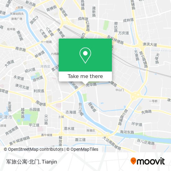 军旅公寓-北门 map