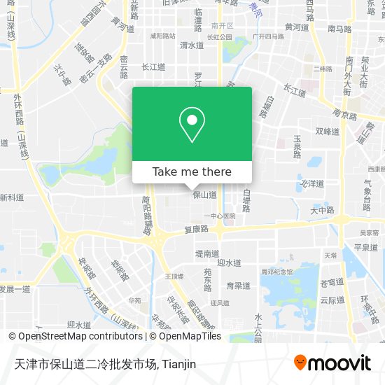 天津市保山道二冷批发市场 map