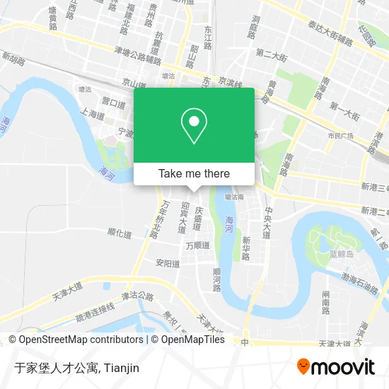 于家堡人才公寓 map