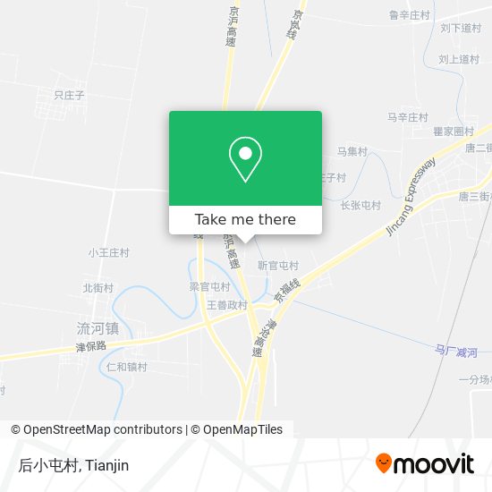 后小屯村 map