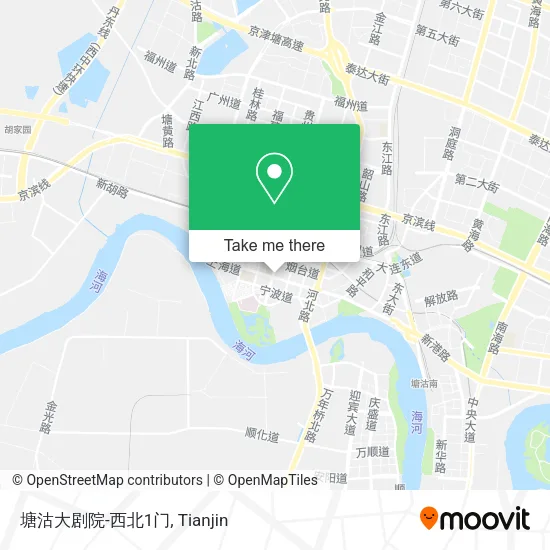 塘沽大剧院-西北1门 map