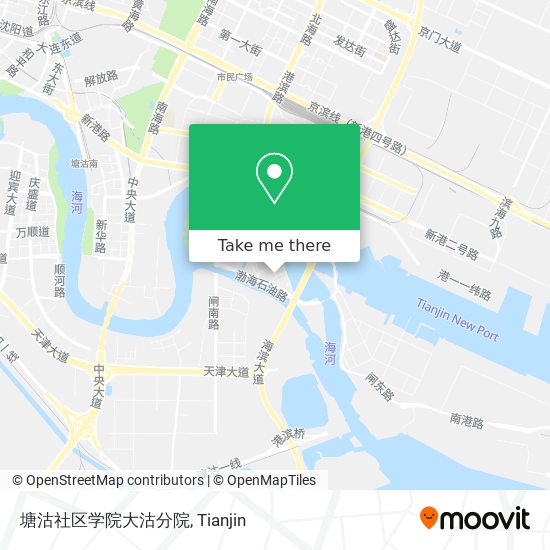 塘沽社区学院大沽分院 map