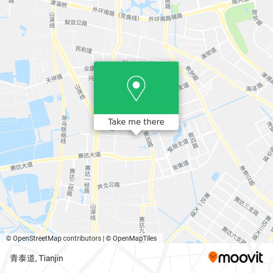 青泰道 map