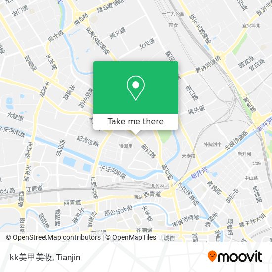 kk美甲美妆 map
