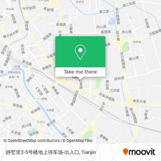 静墅里2-5号楼地上停车场-出入口 map