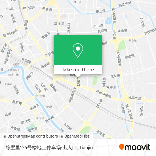 静墅里2-5号楼地上停车场-出入口 map