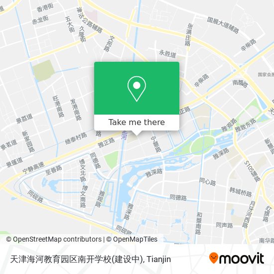 天津海河教育园区南开学校(建设中) map