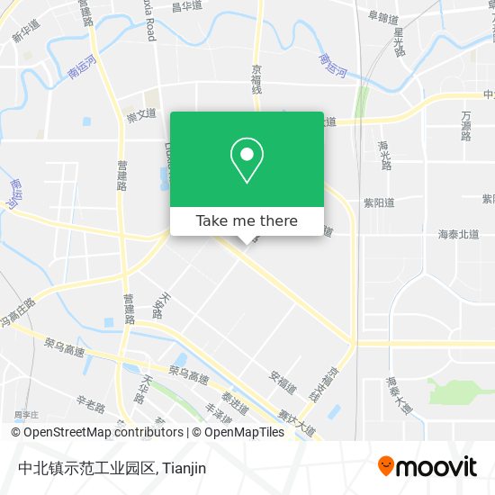 中北镇示范工业园区 map