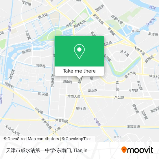 天津市咸水沽第一中学-东南门 map