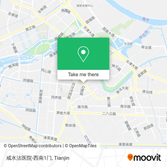 咸水沽医院-西南1门 map