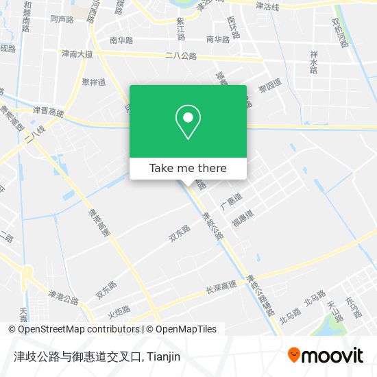 津歧公路与御惠道交叉口 map
