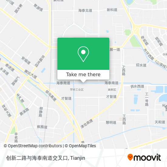 创新二路与海泰南道交叉口 map