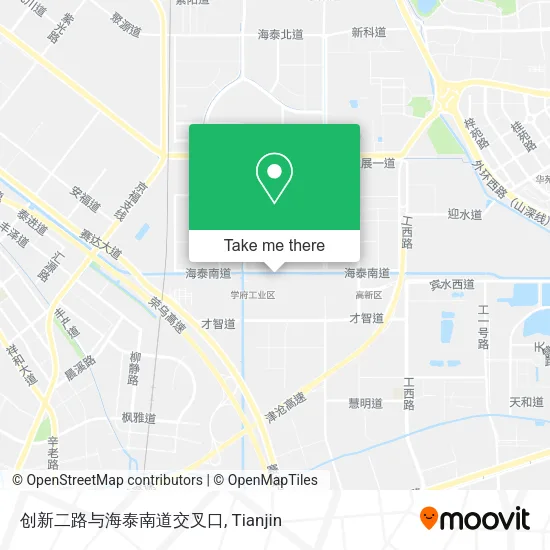 创新二路与海泰南道交叉口 map