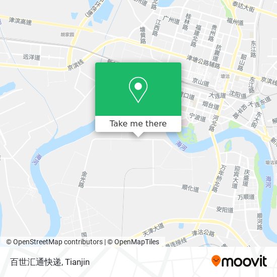百世汇通快递 map