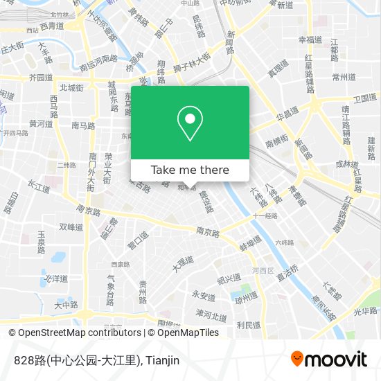 828路(中心公园-大江里) map