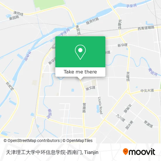 天津理工大学中环信息学院-西南门 map