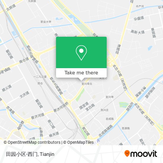 田园小区-西门 map