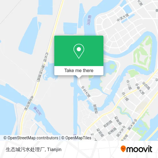 生态城污水处理厂 map