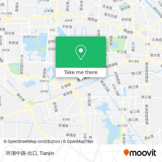 环湖中路-出口 map